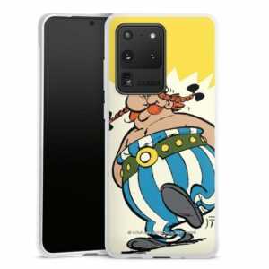 DeinDesign Handyhülle "Vintage Obelix Offizielles Lizenzprodukt Obélix Vintage", Samsung Galaxy S20 Ultra 5G Silikon Hülle Bumper Case Smartphone Cover