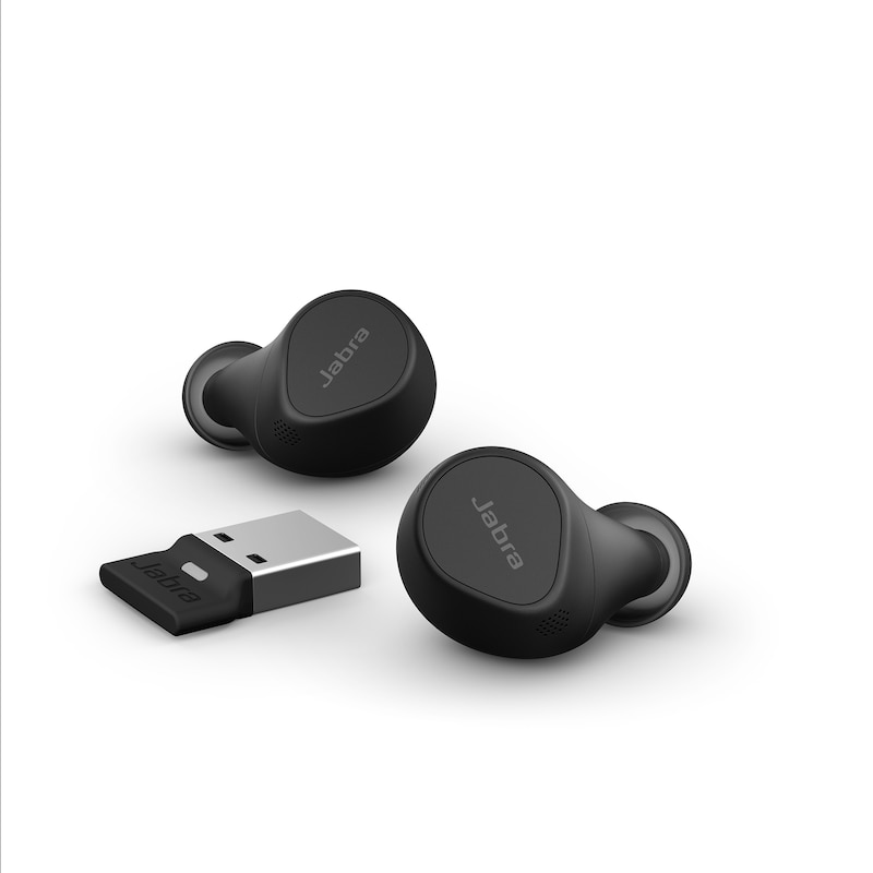 Jabra Evolve2 Buds USB-A MS Wireless In-Ear-Kopfhörer schwarz