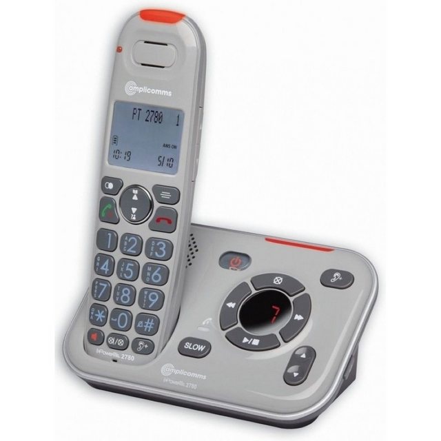 Amplicomms PowerTel 2780 – Telefon – grau DECT-Telefon
