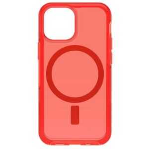 OtterBox Symmetry Plus Clear MagSafe Apple iPhone 13 mini translucent red
