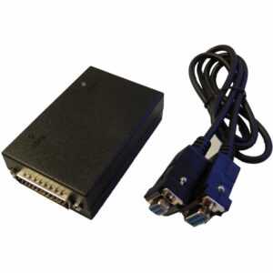 Vhbw - Rib Box kompatibel mit Motorola GP600, GP660, GP360, GP380, GP350, GP344, GP640 - Programmieradapter inkl. RS232 Kabel, Schwarz