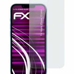 atFoliX Schutzfolie "Panzerglasfolie für Apple iPhone 13 mini", Ultradünn und superhart