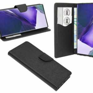 cofi1453 Handyhülle "Hülle Tasche für Samsung Galaxy Note 20 Ultra", Kunstleder Schutzhülle Handy Wallet Case Cover mit Kartenfächern, Standfunktion Schwarz