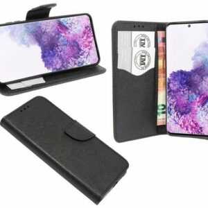 cofi1453 Handyhülle "Hülle Tasche für Samsung Galaxy S20", Kunstleder Schutzhülle Handy Wallet Case Cover mit Kartenfächern, Standfunktion Schwarz