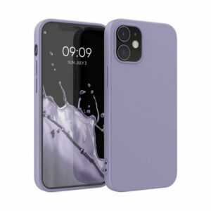 kwmobile Handyhülle, Hülle kompatibel mit Apple iPhone 12 / 12 Pro - Hülle Silikon - Soft Handyhülle - Handy Case Cover - Soft Blue Lavender
