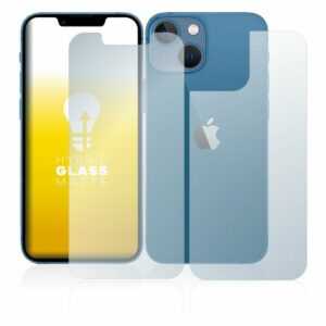upscreen "Panzerglasfolie für Apple iPhone 13 mini (Vorder + Rückseite)" für Apple iPhone 13 mini (Vorder + Rückseite), Displayschutzglas, Schutzglas Glasfolie matt entspiegelt