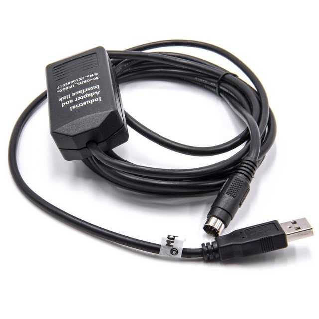 vhbw passend für Allen Bradley MicroLogix 1000, 1200, 1400, 1100, 1500 USB-Kabel