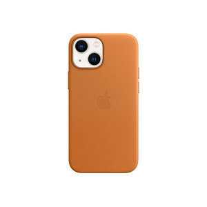 Apple Leder Case mit MagSafe Handyhülle für Apple iPhone 13 mini goldbraun
