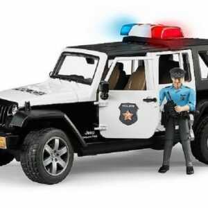 Bruder® Spielzeug-Auto "Bruder Jeep Wrangler Polizeifahrzeug mit Polizist 02526"