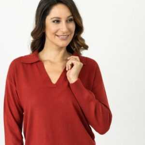 Cashmerelike by BLUE SEVEN Pullover dunkelrot