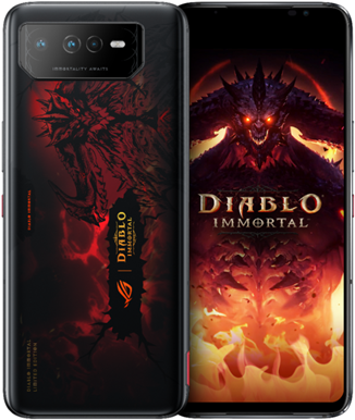 ASUS ROG Phone 6 – Diablo Immortal Edition – 5G Smartphone – Dual-SIM – RAM 16GB / Interner Speicher 512GB – OLED-Display – 17,20cm (6,78) – 2448 x 1080 Pixel (165 Hz) – Triple-Kamera 50 MP, 13 MP, 5 MP – front camera 12 MP – Hellfire Red (90AI00B9-M002X0)