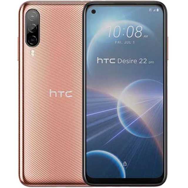 HTC Desire 22 Pro 5G 128 GB / 8 GB – Smartphone – gold Smartphone (6,6 Zoll, 128 GB Speicherplatz)