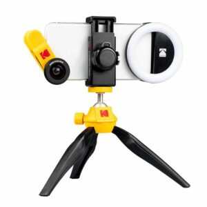 Kodak "Smartphone Photography Kit (Ultraweit, Macro, Stativ, Ringlicht, Case)" Objektiv