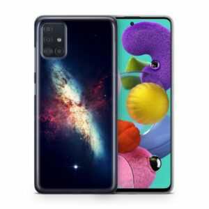 König Design Handyhülle, Schutzhülle für Samsung Galaxy A7 (2018) Motiv Handy Hülle Silikon Tasche Case Cover Galaxie