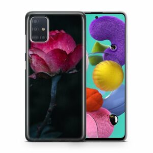 König Design Handyhülle, Schutzhülle für Samsung Galaxy A80 Motiv Handy Hülle Silikon Tasche Case Cover Rose