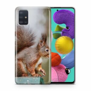 König Design Handyhülle, Schutzhülle für Samsung Galaxy J3 (2017) Motiv Handy Hülle Silikon Tasche Case Cover Eichhörnchen