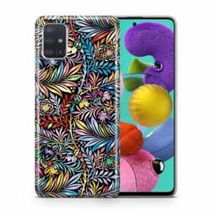 König Design Handyhülle, Schutzhülle für Samsung Galaxy J4 Plus Motiv Handy Hülle Silikon Tasche Case Cover Blumenmuster