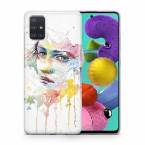 König Design Handyhülle, Schutzhülle für Samsung Galaxy J6 Motiv Handy Hülle Silikon Tasche Case Cover Frauengesicht