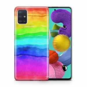 König Design Handyhülle, Schutzhülle für Samsung Galaxy Note 10 Motiv Handy Hülle Silikon Tasche Case Cover Regenbogen