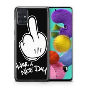 König Design Handyhülle, Schutzhülle für Samsung Galaxy Note 20 Ultra Motiv Handy Hülle Silikon Tasche Case Cover Have a nice Day