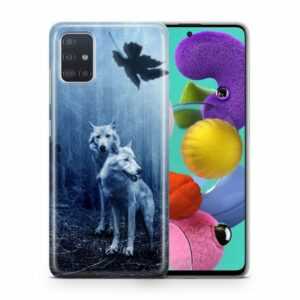 König Design Handyhülle, Schutzhülle für Samsung Galaxy Note 20 Ultra Motiv Handy Hülle Silikon Tasche Case Cover Wölfe