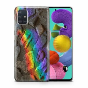 König Design Handyhülle, Schutzhülle für Samsung Galaxy S20 Plus Motiv Handy Hülle Silikon Tasche Case Cover Regenbogen Steine