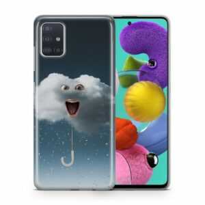 König Design Handyhülle, Schutzhülle für Samsung Galaxy S21 Plus Motiv Handy Hülle Silikon Tasche Case Cover Regenwolke