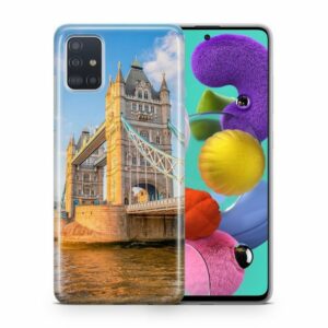 König Design Handyhülle, Schutzhülle für Samsung Galaxy S4 Mini Motiv Handy Hülle Silikon Tasche Case Cover Tower Bridge