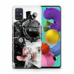 König Design Handyhülle, Schutzhülle für Samsung Galaxy S9 Plus Motiv Handy Hülle Silikon Tasche Case Cover Dampflok Rasender Roland