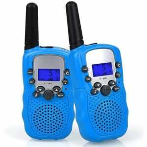 Thsinde - Talkie-Walkie für Kinder 2 Nur für Jungen und Mädchen von 3 bis 12 Jahren geeignet Bidirektionales Radio mit 3 Meilen Reichweite Bleu