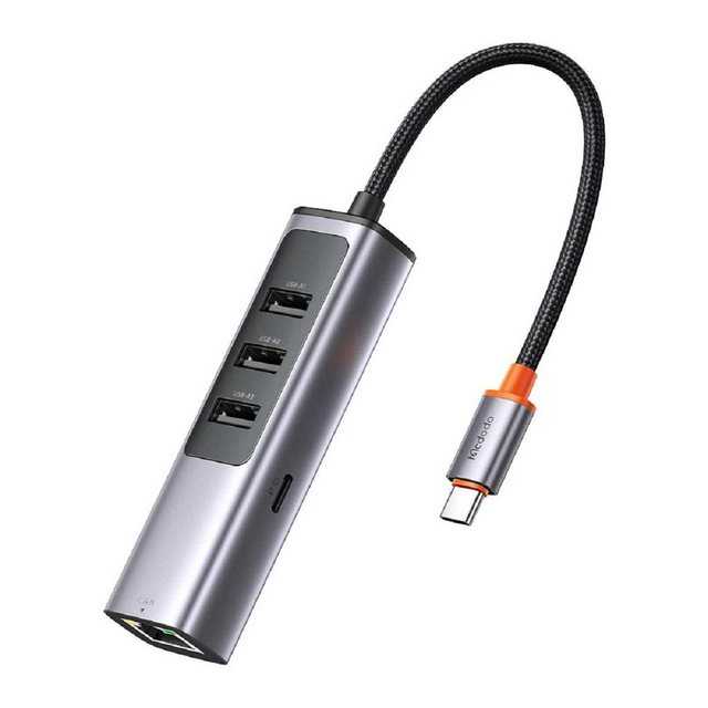 mcdodo "5 in 1 100W PD Type C Port + 3 Port USB Hub + LAN Port USB Hub" Smartphone-Adapter