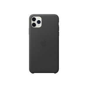 Apple Leder Case Handy-Cover für Apple iPhone 11 Pro Max schwarz