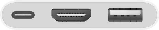 Apple USB-C Digital AV MultApple iPort Adapter Smartphone-Adapter Lightning zu HDMI, USB Typ A, USB-C