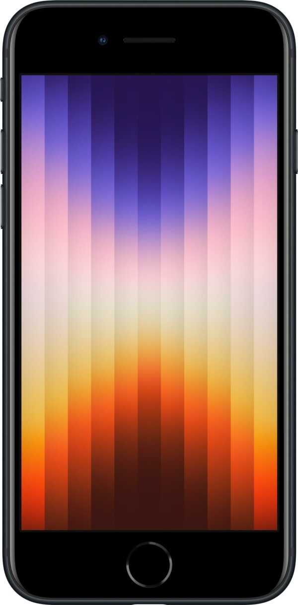Apple iPhone SE (3rd generation) - 5G Smartphone - Dual-SIM - 256GB - LCD-Anzeige - 4.7 - 1334 x 750 Pixel - rear camera 12 MP - front camera 7 MP - Midnight (MMXM3ZD/A)