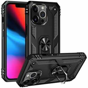CoolGadget Handyhülle "Armor Shield Case für Apple iPhone 13 Pro Max" 6,7 Zoll, Outdoor Cover Magnet Ringhalterung Handy Hülle für iPhone 13 Pro Max