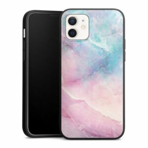 DeinDesign Handyhülle "Marmor Abdruck Pastell Iridescent Marble", Apple iPhone 12 Silikon Hülle Premium Case Handy Schutzhülle
