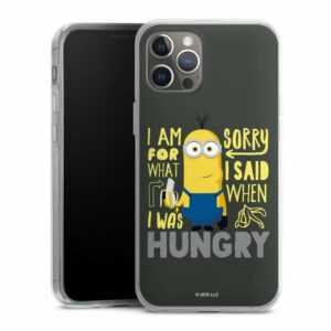 DeinDesign Handyhülle "Minions Kevin Banane Minions Hungry", Apple iPhone 12 Pro Max Silikon Hülle Bumper Case Handy Schutzhülle