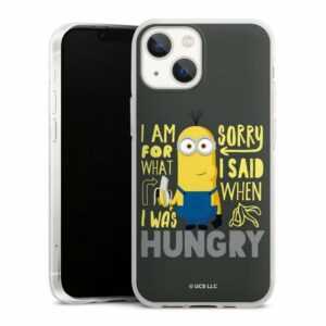 DeinDesign Handyhülle "Minions Kevin Banane Minions Hungry", Apple iPhone 13 Mini Silikon Hülle Bumper Case Handy Schutzhülle