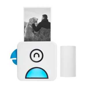 Poooli L1 Pocket Thermofotodrucker 200dpi Tragbarer BT Wireless Receipt Label Sticker Maker für Arbeitsplan Memo Studiennotizen Listen Journaldruck Kompatibel mit Android iOS Smartphone