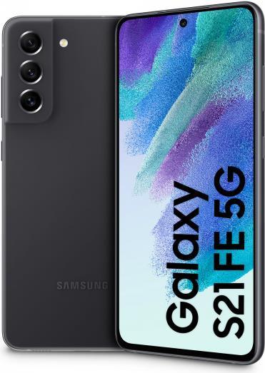 Samsung Galaxy S21 FE 5G - 5G Smartphone - Dual-SIM - RAM 6GB / Interner Speicher 128GB - OLED-Display - 6.4 - 2340 x 1080 Pixel (120 Hz) - Triple-Kamera 12 MP, 12 MP, 8 MP - front camera 32 MP - Graphite (SM-G990BZAFEUE)