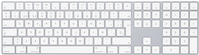 Apple Magic Keyboard mit Ziffernblock - Tastatur - Bluetooth - Spanisch - Silber - für 10.2 iPad, 10.5 iPad Air, 10.9 iPad Air, iPad mini 5, iPhone 11, 12, 13, SE