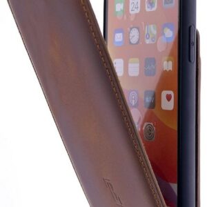 Burkley Flip Case "Apple iPhone 12 Mini Leder Handyhülle Klapphülle", Flip Case Lederhülle mit Kartenfach und Magnetverschluss