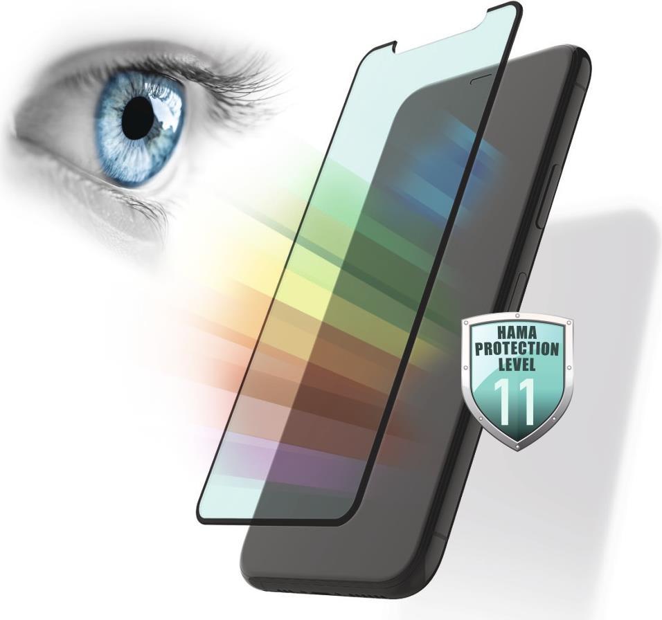 Hama Prime Line 3D Full-Screen – Bildschirmschutz für Handy – 3D – durchsichtig – für Apple iPhone 12, 12 Pro (00188659)