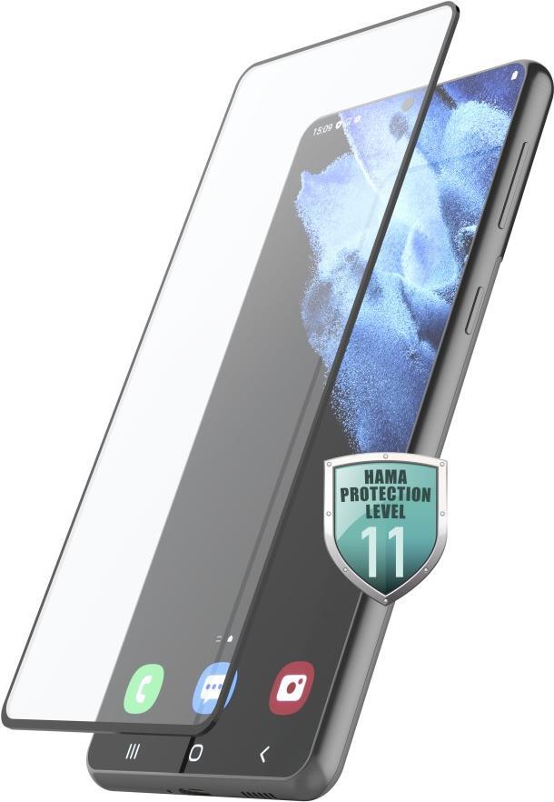 Hama Prime Line – Bildschirmschutz für Handy – Vollbildschirm – 3D – Glas – Rahmenfarbe schwarz – für Samsung Galaxy S22 Ultra (00213064)