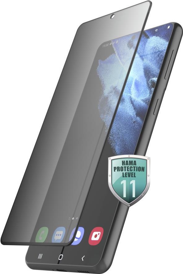 Hama Prime Line Privacy – Blickschutzfolie für Mobiltelefon (Hochformat) für Handy – Vollbildschirm – 3D – Glas – mit Sichtschutzfilter – durchsichtig – für Samsung Galaxy S22+ (00213069)