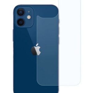 atFoliX Schutzfolie "Displayschutz für Apple iPhone 12 mini Backcover", (3 Folien), Ultraklar und hartbeschichtet