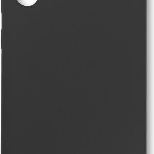 eSTUFF - Hintere Abdeckung für Mobiltelefon - Silikon - Schwarz - für Samsung Galaxy A50