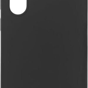 eSTUFF - Hintere Abdeckung für Mobiltelefon - Silikon - Schwarz - für Samsung Galaxy S22 Ultra (ES673190-BULK)