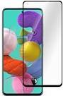 eSTUFF Titan Shield - Bildschirmschutz für Handy - volle Abdeckung - Glas - Rahmenfarbe schwarz - für Samsung Galaxy A51