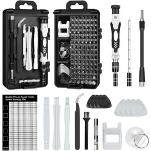 122 in 1 Mini-Präzisions-Schraubendreher-Set Kit Tool Small Box Schraubendreher Laptop-Demontage für Reparatur, Brille, Heimwerker, Uhr, Smartphone